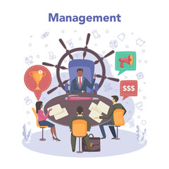 Businessman concept. Financial achievement in a teamwork.