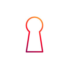 Keyhole icon. Vector illustration for graphic design, Web, UI, app.