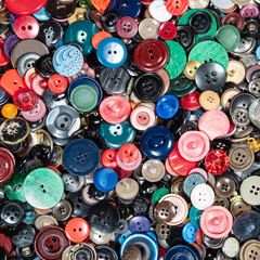 top view of many various buttons