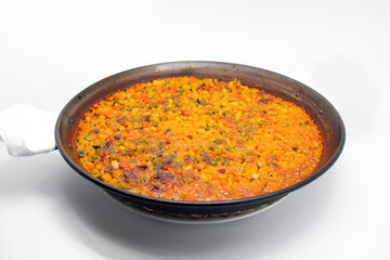 Paella de verduras Española