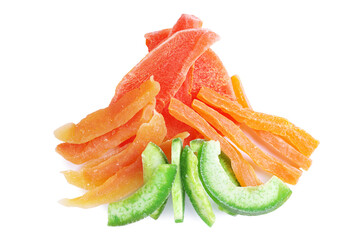 Candied dried exotic fruits