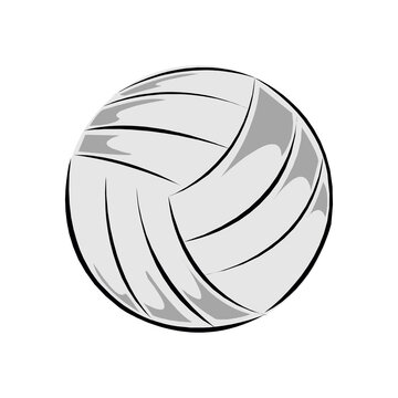 Volleyball Ball Vector Drawing isolated on a white background in EPS10