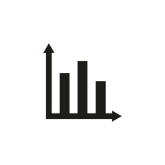 Graphic flat chart icon for your  design and website