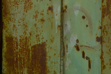 metvlic surface.the old one.rusty.painted with gorubry paint