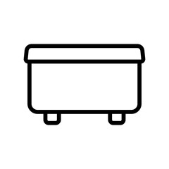 Furniture line icon. Home interior. simple illustration. Editable stroke. Design template vector