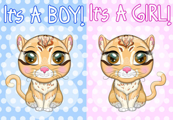 Asian golden cat with characteristic spots and colors