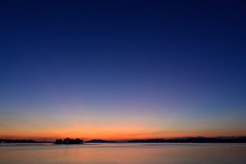 宍道湖の夕暮れ