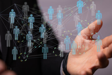 conference team work connection digital concept