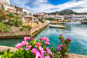 Awesome view on Palau port from popular travel destination Bear Rock (Roccia dell’Orso).