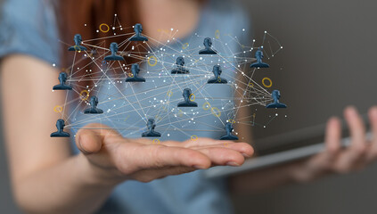 organization chart team concept networking