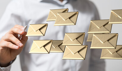 email marketing concept, send e-mail or newsletter.