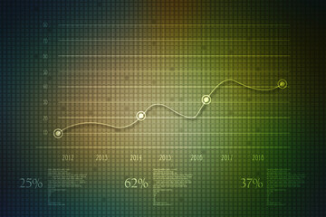 Stock market chart. Business graph background, Financial Background