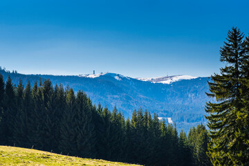 Germany Schwarzwald Panorama Summit Feldberg