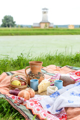 Picnic by the river.