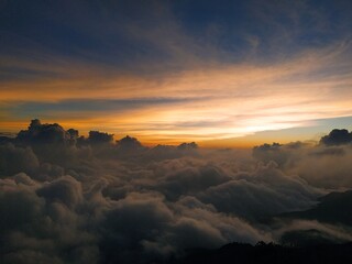 sunrise over the mountains