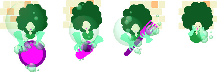 Mujer elegante lavando vajilla con guantes haciendo burbujas