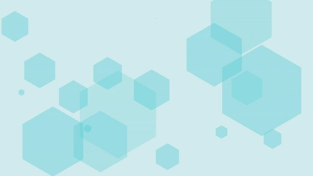 Animated background with many hexagons appearing