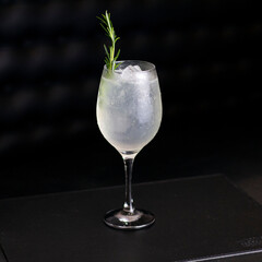 cocktail with lime
