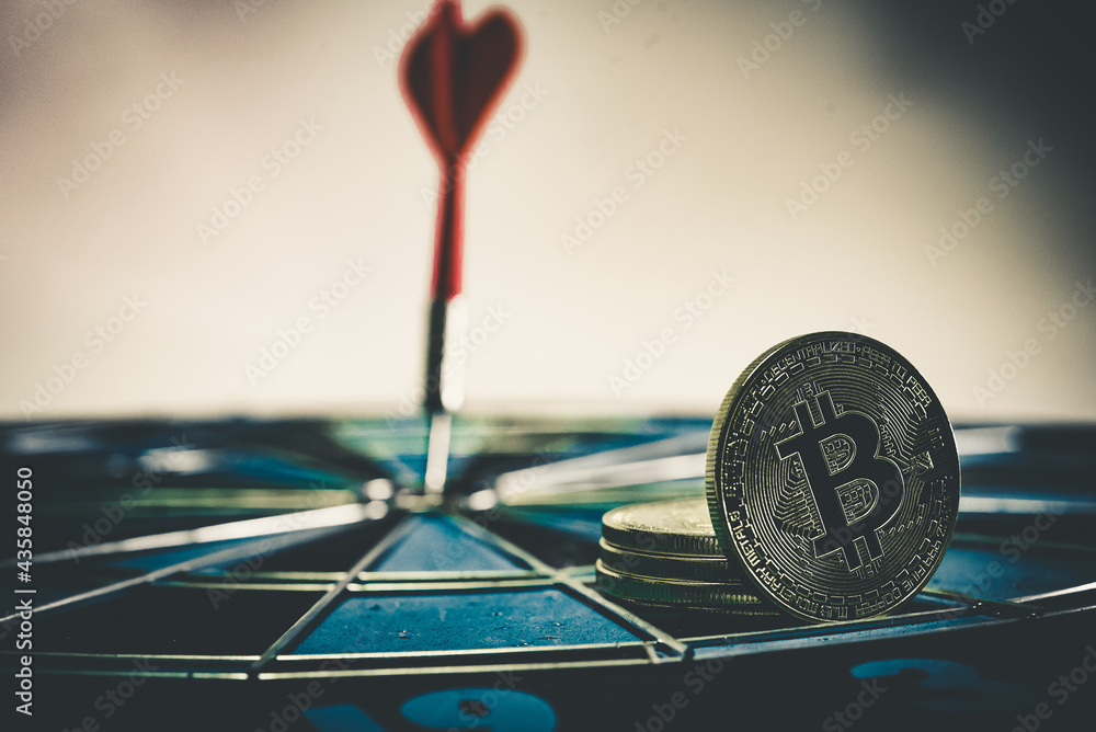 Poster bullseye is a target of business. dart is an opportunity and dartboard is the target and goal. so bo