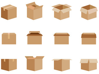 delivery box , icons vector set