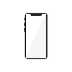 Modern smartphone isolated on white vector illustration