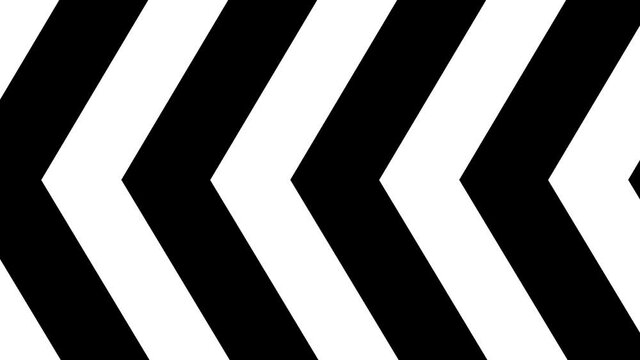 Shape flat seamless black white looped background