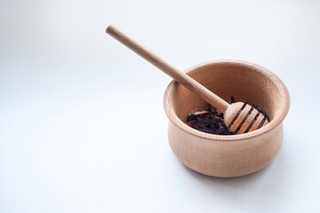 honey spoon wooden cutlery collection hibiscus