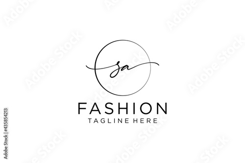Initial Sa Feminine Logo Beauty Monogram And Elegant Logo Design Handwriting Logo Of Initial Signature Wedding Fashion Floral And Botanical With Creative Template Wall Mural Auzora Initial Sa Feminine Logo Beauty Monogram And Elegant Logo Design Handwriting Logo Of Initial Signature Wedding Fashion Floral And Botanical With Creative Template Wall Mural Auzora