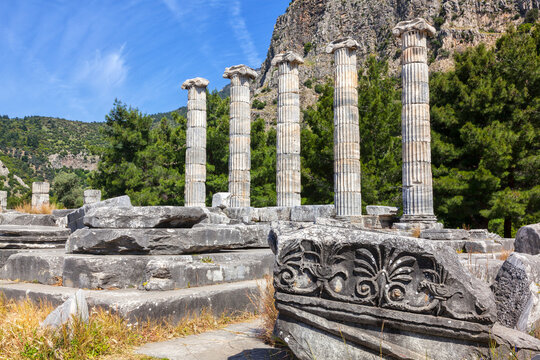 Priene Ruins, temple of Atina, Turkey