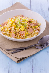 Ham fried rice