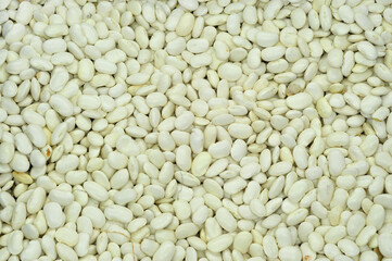 White beans in the supermarket