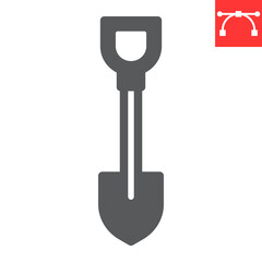 Shovel glyph icon