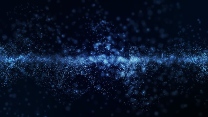 青のパーティクル