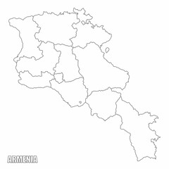 Armenia administrative map