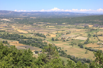 Obraz premium Aerial view of the region of Provence in France