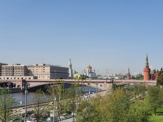Fototapeta premium panorama view in Moscow Kremlin