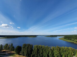 panoramic view of the lake Seliger