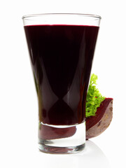 Beetroot Juice on white Background - Isolated
