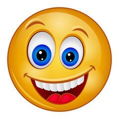 Gradient style emoji laugh.