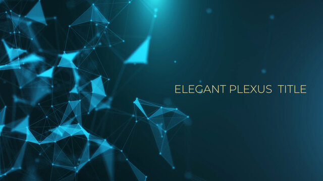 Elegant Plexus Background Title