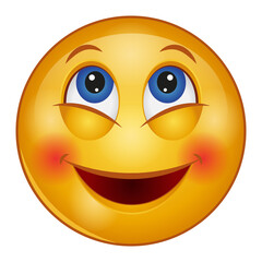 Gradient style emoji smile.