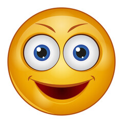 Gradient style emoji smile.