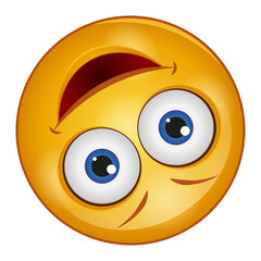 Gradient style emoji smile.