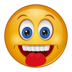 Gradient style emoji tongue.