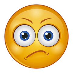 Gradient style emoji sad.