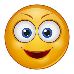 Gradient style emoji smile.