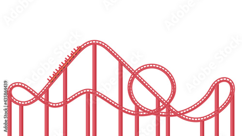 ジェットコースターのイラスト 遊園地 Wall Mural Wallpaper Murals ふわぷか