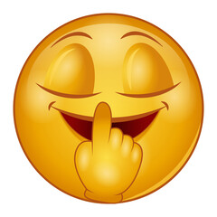 Gradient style emoji happy.