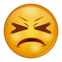 Gradient style emoji upset.