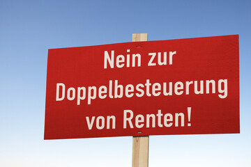 Nein zur Doppelbesteuerung von Renten!